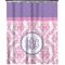 Pink, White & Purple Damask Shower Curtain 70x90
