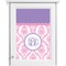 Pink, White & Purple Damask Single White Cabinet Decal