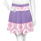 Pink, White & Purple Damask Skater Skirt - 2X Large