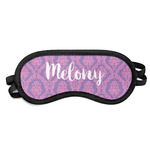 Pink, White & Purple Damask Sleeping Eye Mask - Small (Personalized)