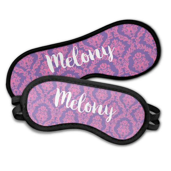 Pink, White & Purple Damask Sleeping Eye Masks - PARENT