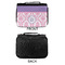Pink, White & Purple Damask Small Travel Bag - APPROVAL