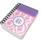 Pink, White & Purple Damask Spiral Journal 5 x 7 - Main