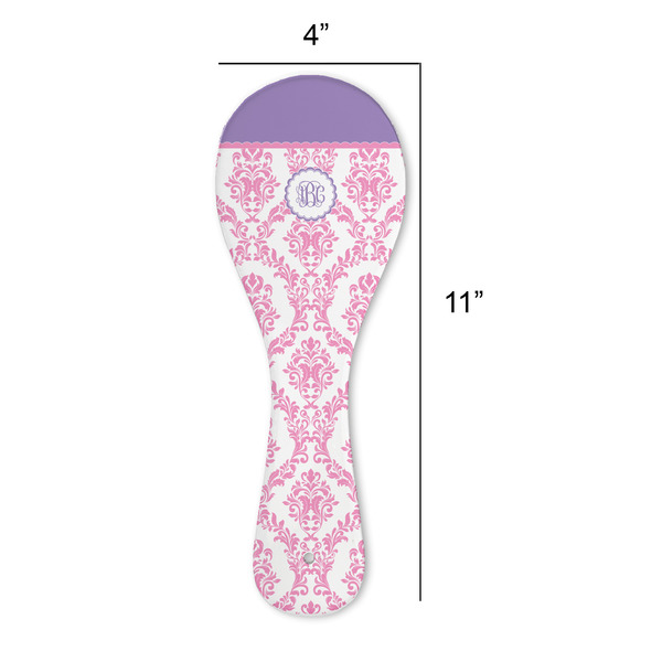 Pink, White & Purple Damask Spoon Rest Trivet - APPROVAL