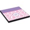 Pink, White & Purple Damask Square Table Top (Angle Shot)
