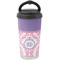Pink, White & Purple Damask Stainless Steel Coffee Tumbler (Personalized)
