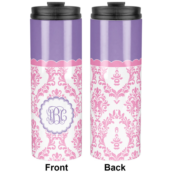 Pink, White & Purple Damask Stainless Steel Tumbler - Apvl