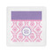 Pink, White & Purple Damask Standard Cocktail Napkins (Personalized)