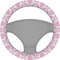 Pink, White & Purple Damask Steering Wheel Cover