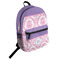 Pink, White & Purple Damask Student Backpack (Personalized)