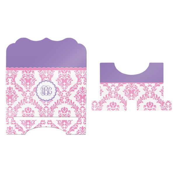 Pink, White & Purple Damask Stylized Tablet Stand - Apvl