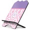 Pink, White & Purple Damask Stylized Tablet Stand (Personalized)