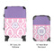 Pink, White & Purple Damask Suitcase Set 4 - APPROVAL