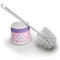 Pink, White & Purple Damask Toilet Brush - Apvl
