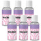 Pink, White & Purple Damask Travel Bottle Kit - Group Shot