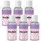 Pink, White & Purple Damask Travel Bottles (Personalized)