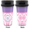 Pink, White & Purple Damask Travel Mug Approval (Personalized)