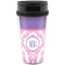 Pink, White & Purple Damask Acrylic Travel Mug without Handle (Personalized)