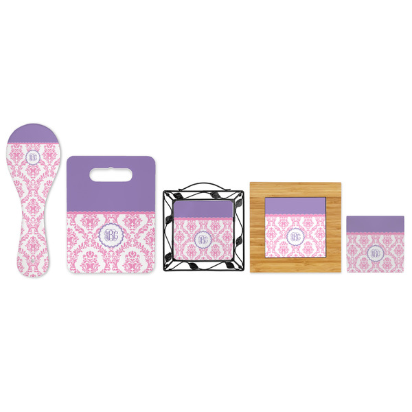Pink, White & Purple Damask Trivets - All Trivets