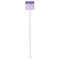 Pink, White & Purple Damask White Plastic Stir Stick - Single Sided - Square - Single Stick