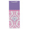 Pink, White & Purple Damask Wine Gift Bag - Gloss - Front