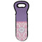 Pink, White & Purple Damask Wine Tote Bag w/ Monogram