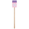 Pink, White & Purple Damask Wooden 6.25" Stir Stick - Rectangular - Single Stick
