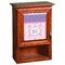 Pink, White & Purple Damask Wooden Cabinet Decal (Medium)