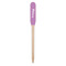 Pink, White & Purple Damask Wooden Food Pick - Paddle - Single Pick
