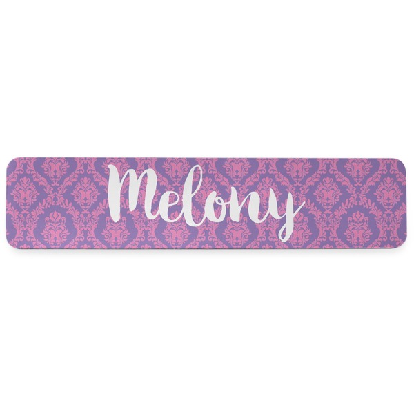 Pink, White & Purple Damask Wrist Rest - Apvl