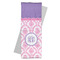 Pink, White & Purple Damask Yoga Mat Towel with Yoga Mat