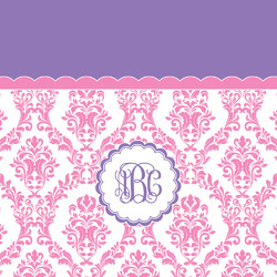 Pink, White & Purple Damask