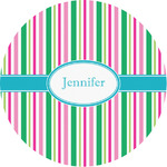 Grosgrain Stripe Multipurpose Round Labels - 1" (Personalized)