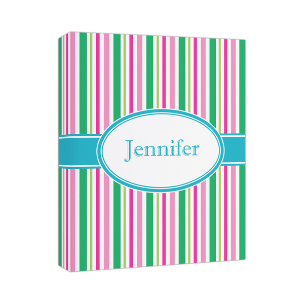 Custom Grosgrain Stripe Canvas Print (Personalized)