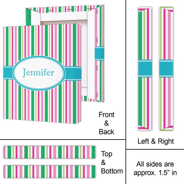 Grosgrain Stripe 11x14 - Canvas Print - Approval