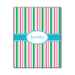 Grosgrain Stripe Wood Print - 11x14 (Personalized)