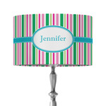 Grosgrain Stripe 12" Drum Lamp Shade - Fabric (Personalized)