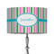 Grosgrain Stripe 12" Drum Lampshade - ON STAND (Fabric)