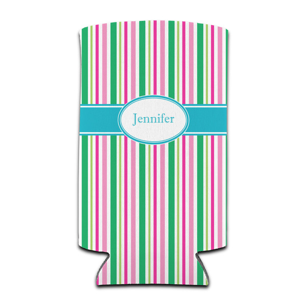 Custom Grosgrain Stripe Can Cooler (tall 12 oz) (Personalized)