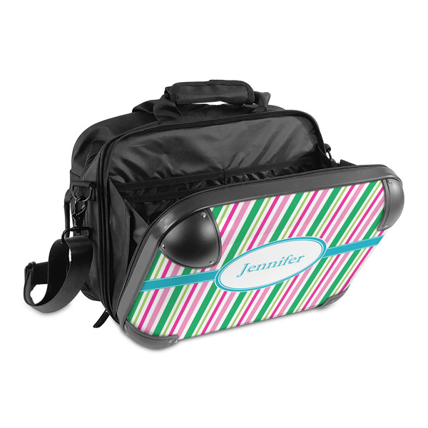 Grosgrain Stripe 15" Hard Shell Briefcase - Open