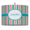 Grosgrain Stripe Drum Pendant Lamp (Personalized)