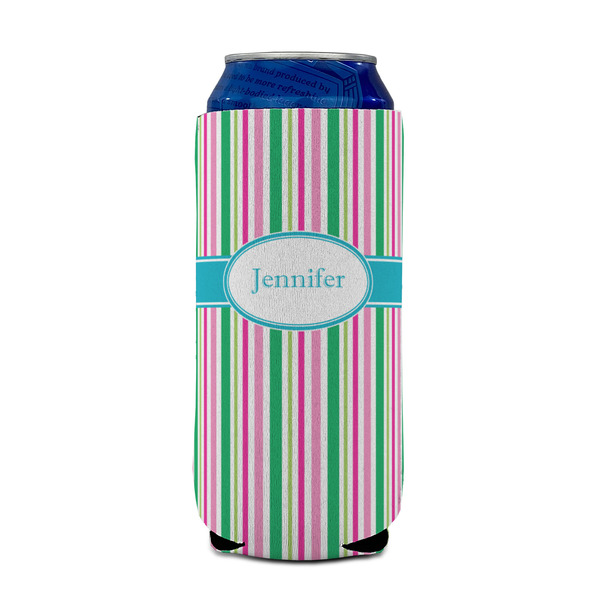 Grosgrain Stripe 16oz Can Sleeve - FRONT (on can)