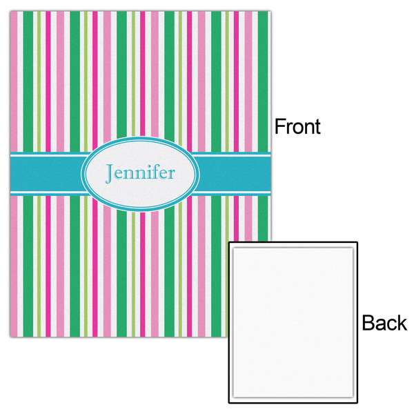 Grosgrain Stripe 16x20 - Matte Poster - Front & Back