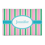 Grosgrain Stripe 2' x 3' Indoor Area Rug (Personalized)