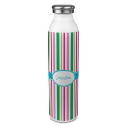 Grosgrain Stripe 20oz Stainless Steel Water Bottle - Full Print (Personalized)