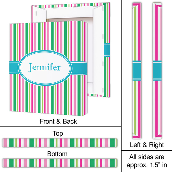 Grosgrain Stripe 20x24 - Canvas Print - Approval