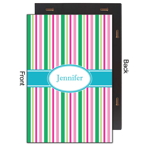 Grosgrain Stripe 20x30 Wood Print - Front & Back View