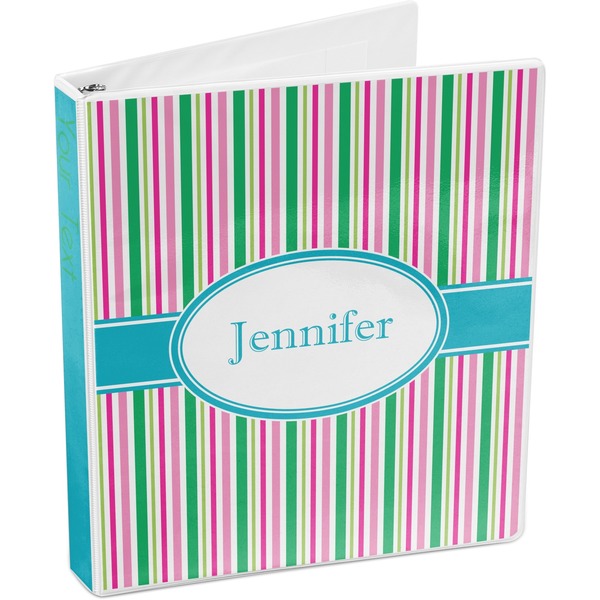 Grosgrain Stripe 3-Ring Binder 3/4 - Main