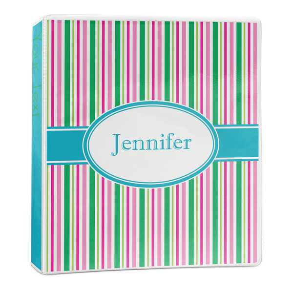 Custom Grosgrain Stripe 3-Ring Binder - 1 inch (Personalized)