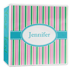 Grosgrain Stripe 3-Ring Binder - 2 inch (Personalized)